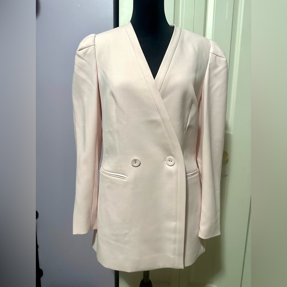 BCBG Maxazria light pink suit jacket